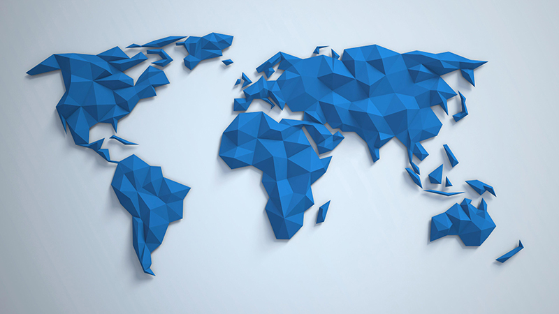3d world map