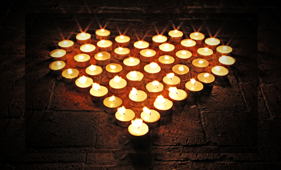 Heart candles smaller