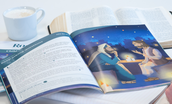 CY magazine photo Jesus and Nicodemus open spread
