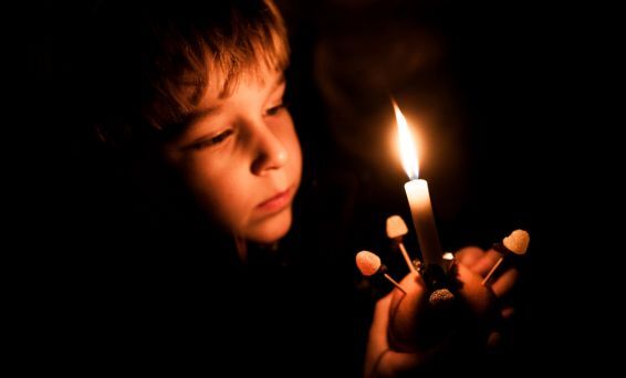 Christingle boy