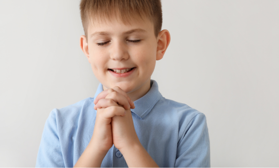Spiritual styles Pray with style pre teen boy praying
