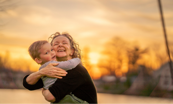Under 5s Grandparent with child