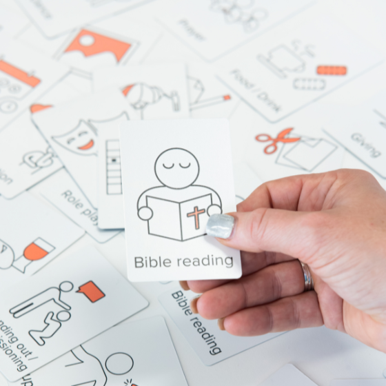 Pic Visual Timetable square hero Bible reading in foreground hero