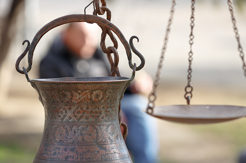 Ancient weighing scales