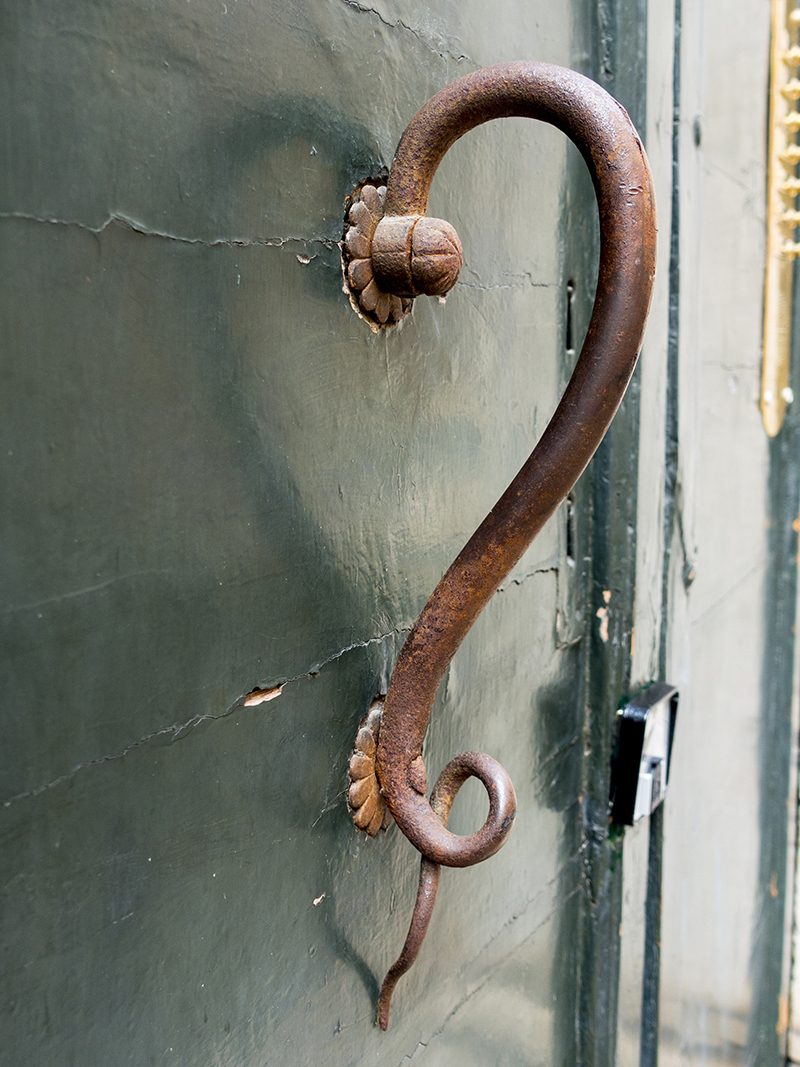 Antique door handle