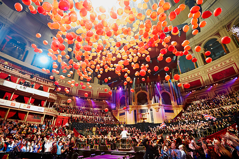 Balloons at albert hall