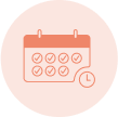 Calendar icon pink