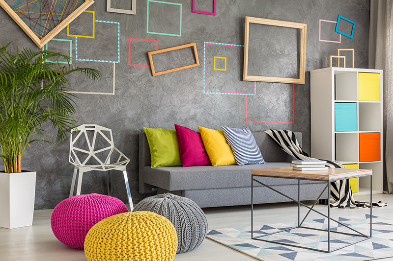 Colourful home space