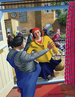 Elizabeth greets mary modern art 250px