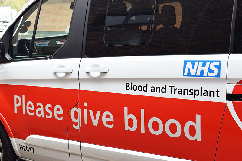 Give blood van