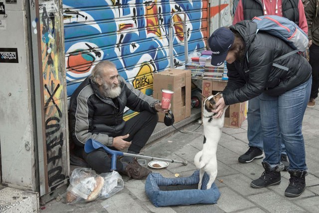 Homelesss person