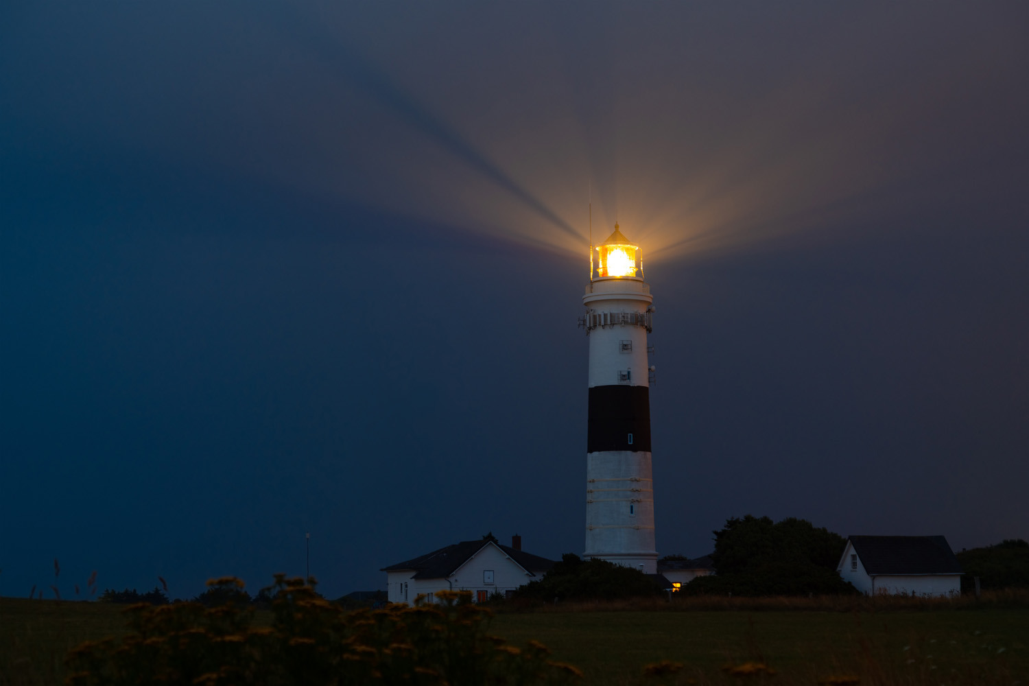 Lighthouse at night