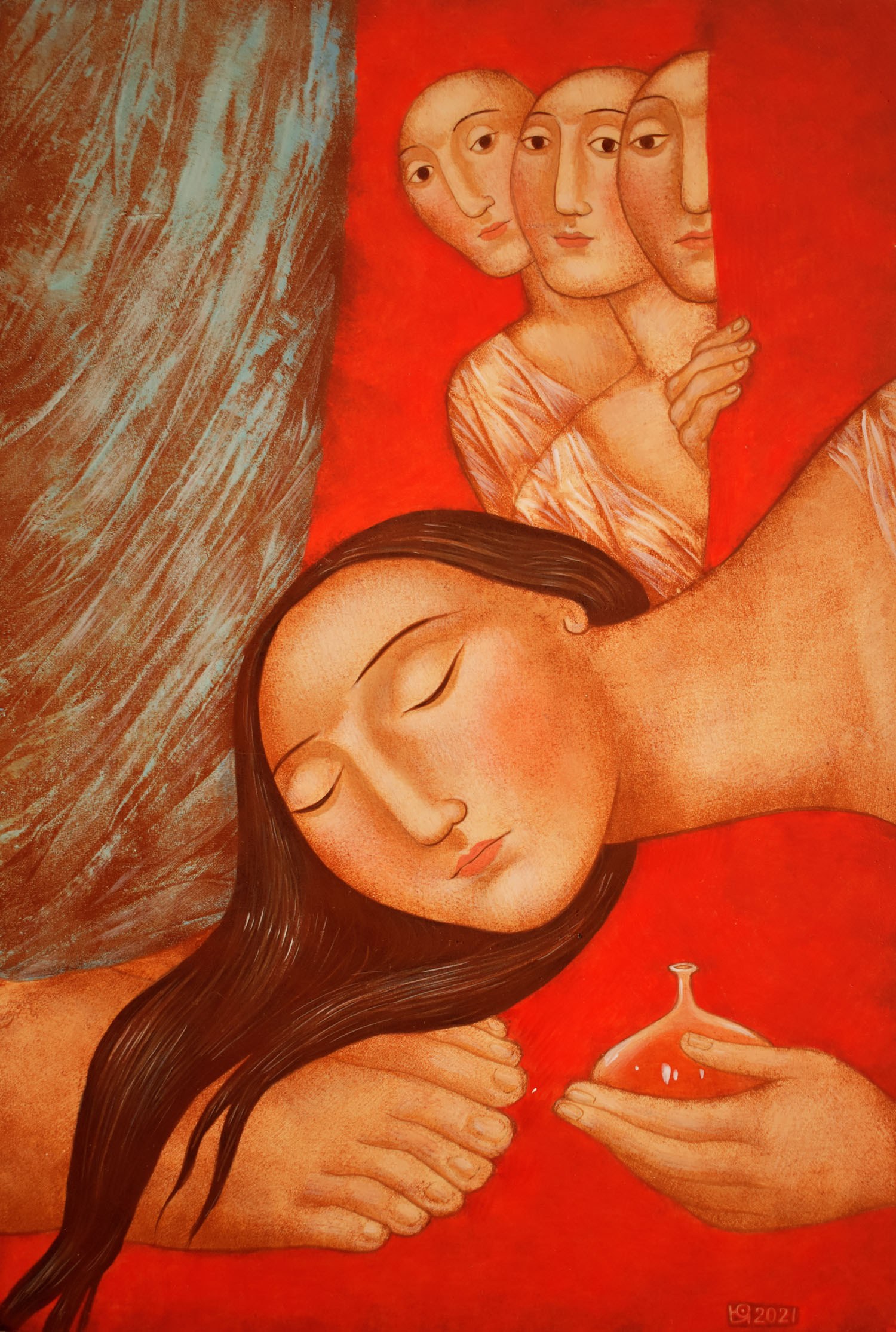 Mary anoints jesus feet