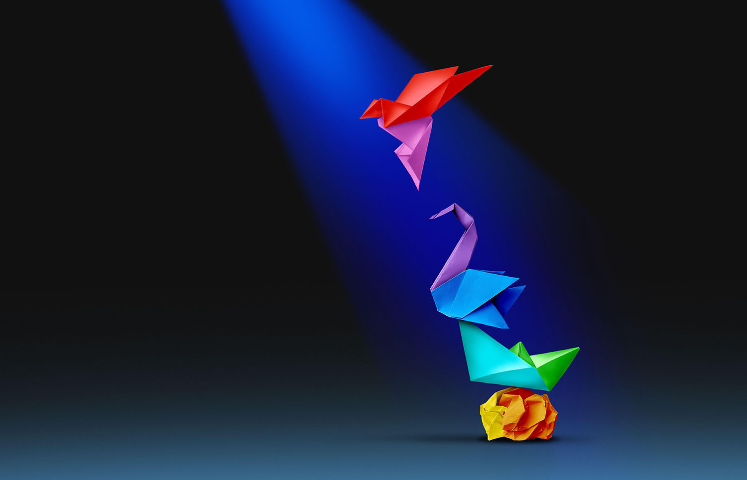 Origami birds