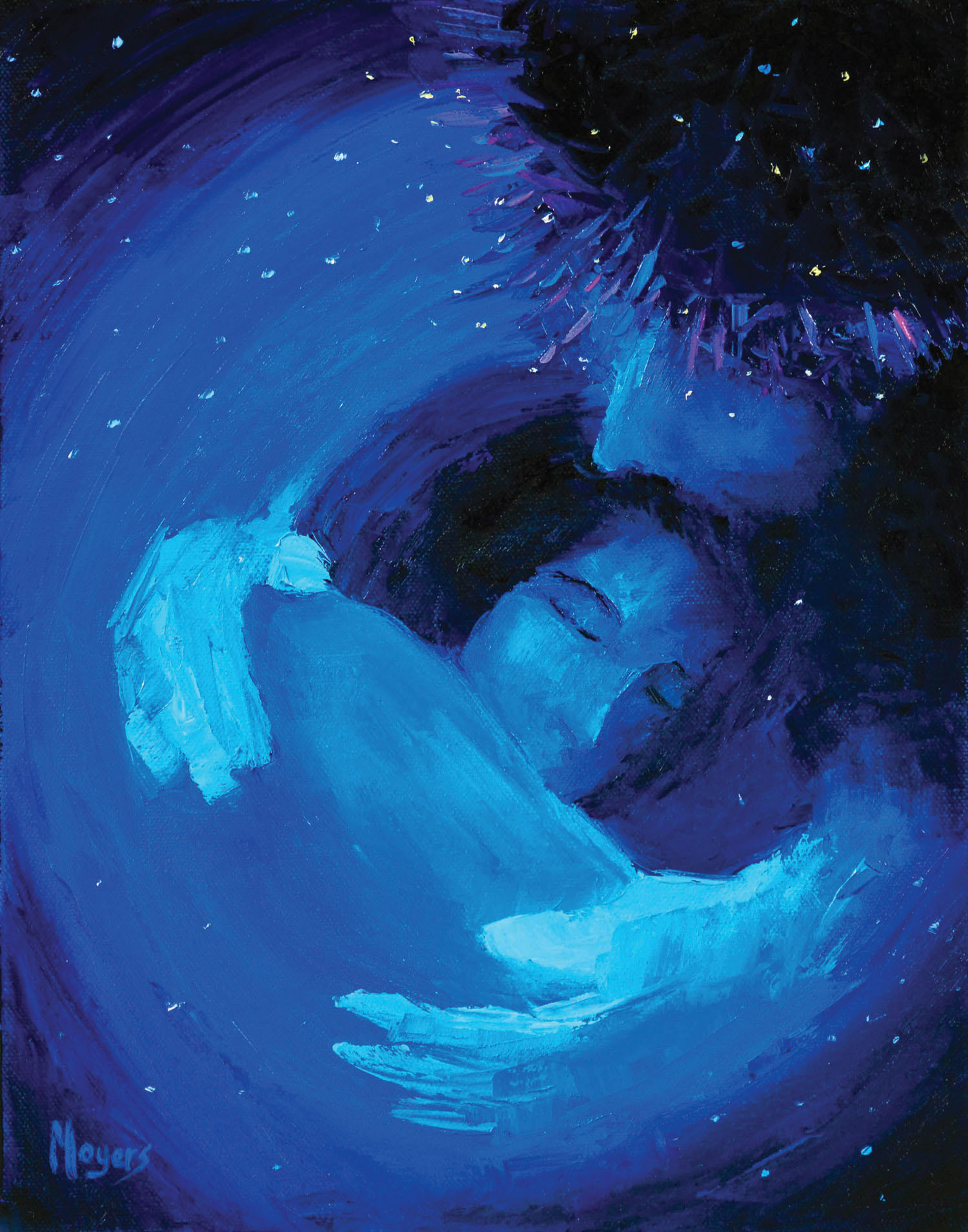 Psalm139 inescapable god oil painting