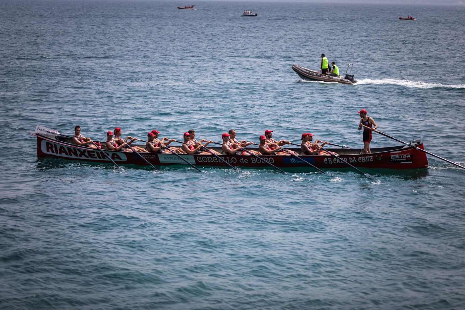 Spanish regatta rowers
