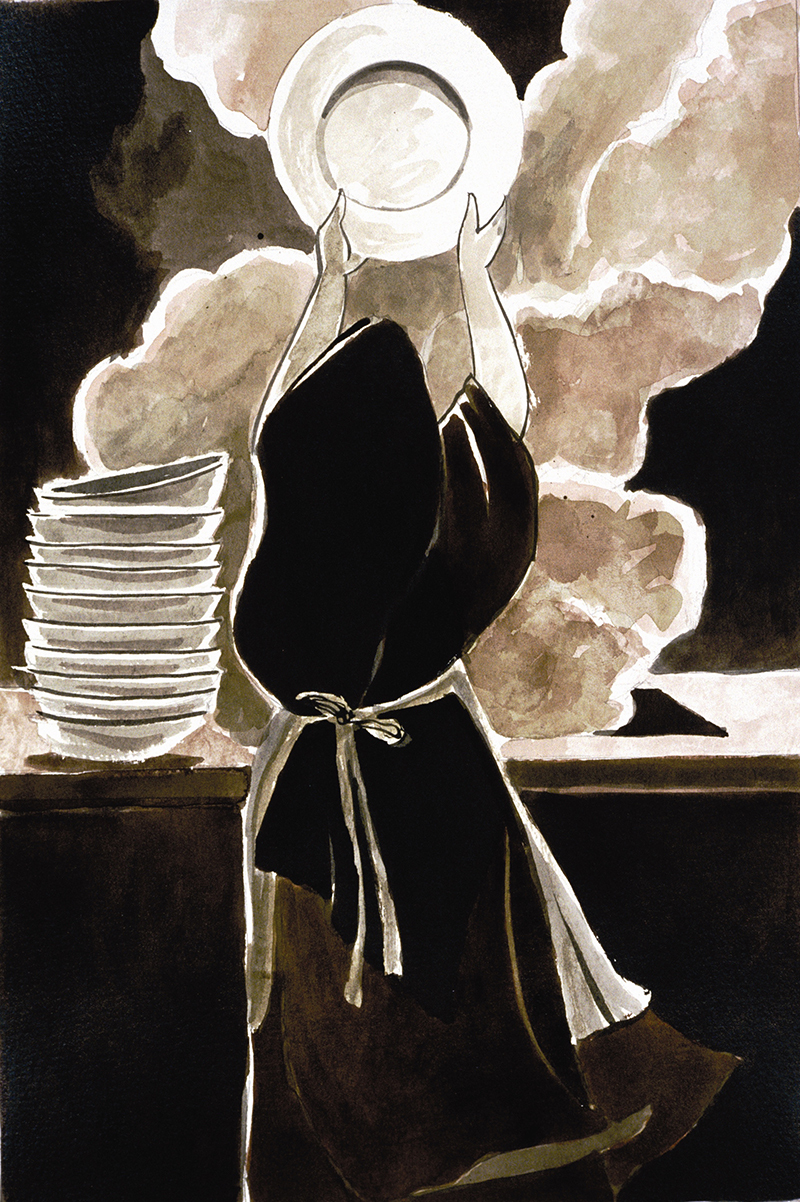 St therese and dishes
