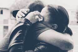 Tearful hug 250px