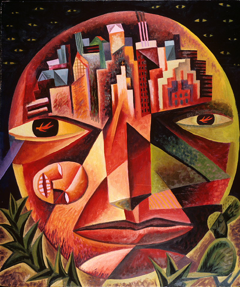 Temptation of christ contemporary oil painting