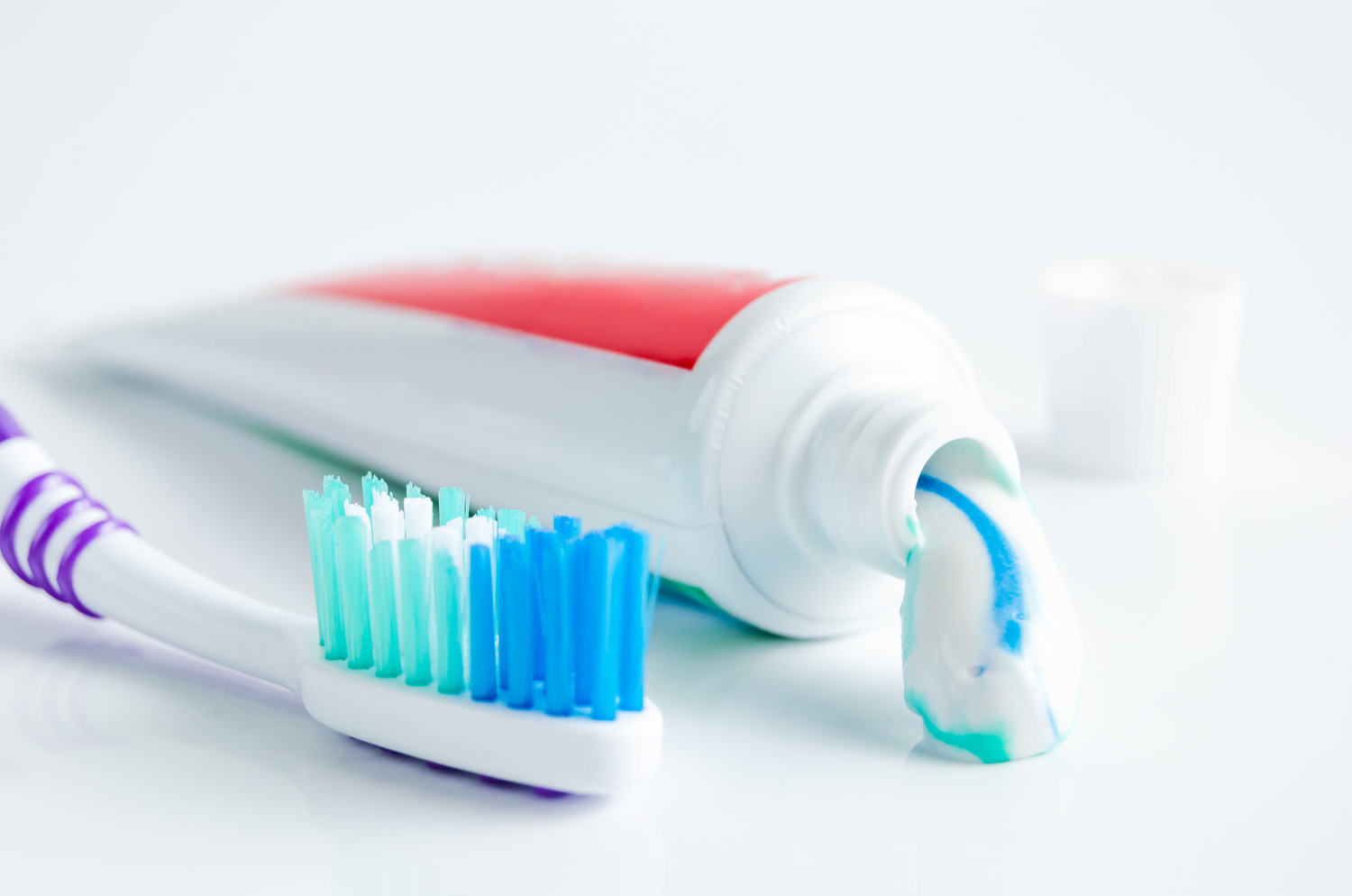 Toothbush and toothpaste
