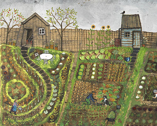 Vegetable garden square