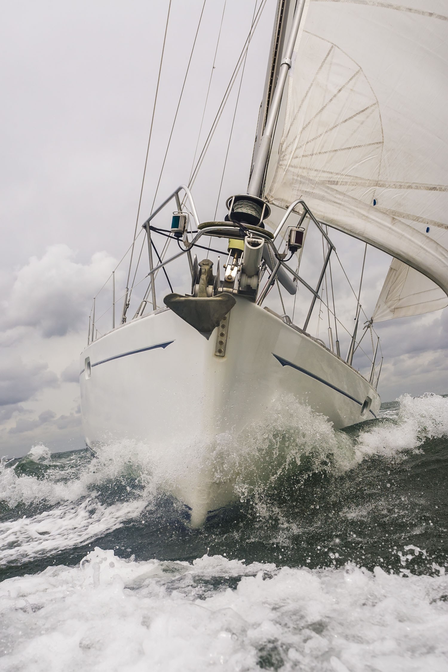 Yacht at sea